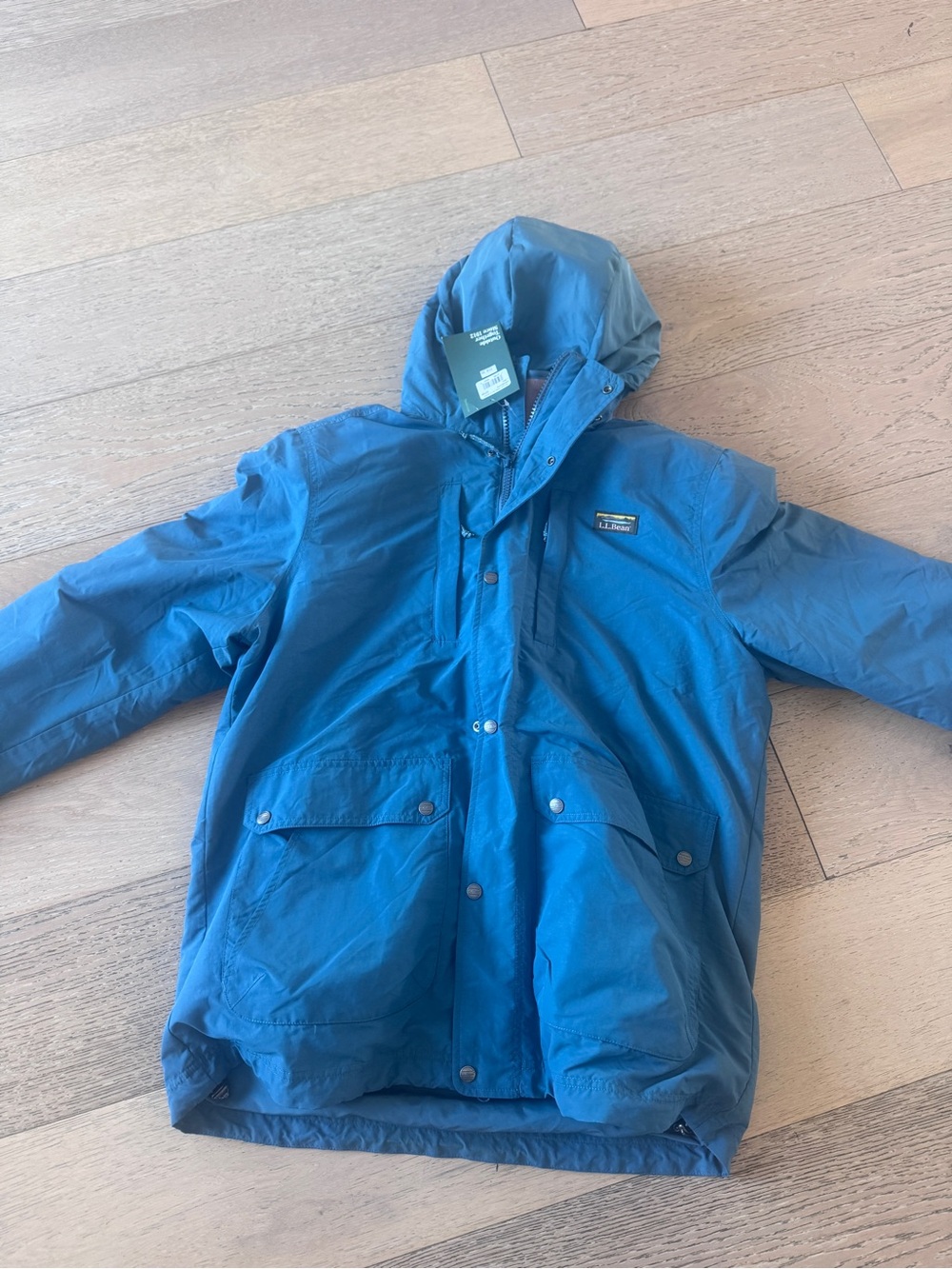 L.L. Bean Teal Hooded Jacket